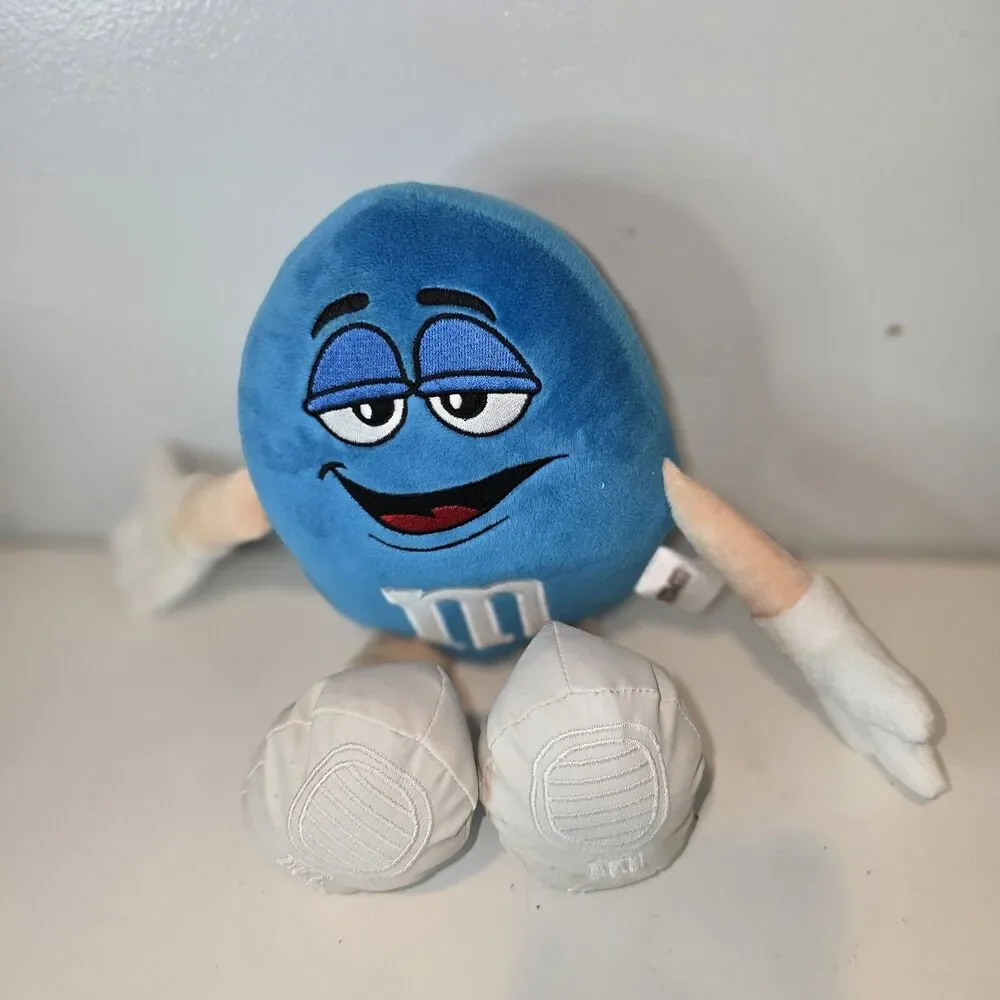 M&M’s Sweets Plush Soft Toy Rare Blue Collectable Sweets Chocolate Large 11 Inch